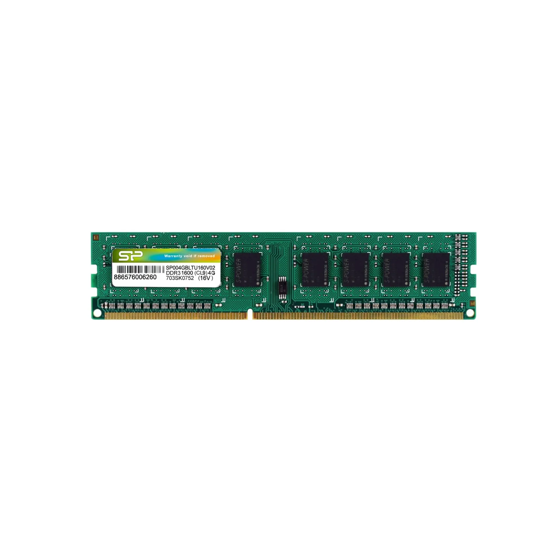 [RAM-SIL-D3-4G] RAM 4GB DDR3 Silicon Power SP004GBLTU133V02 1600MHz